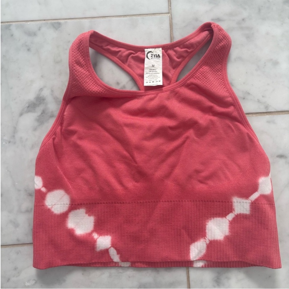 ZYIA Pink and White halter top